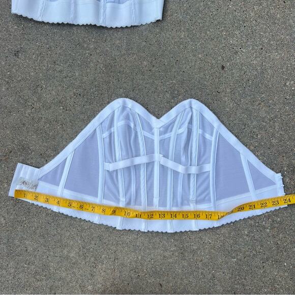 Vintage 60s 70s Wynette by Valmont White Ivory Bustier 32C Style 737 - Picture 3 of 6